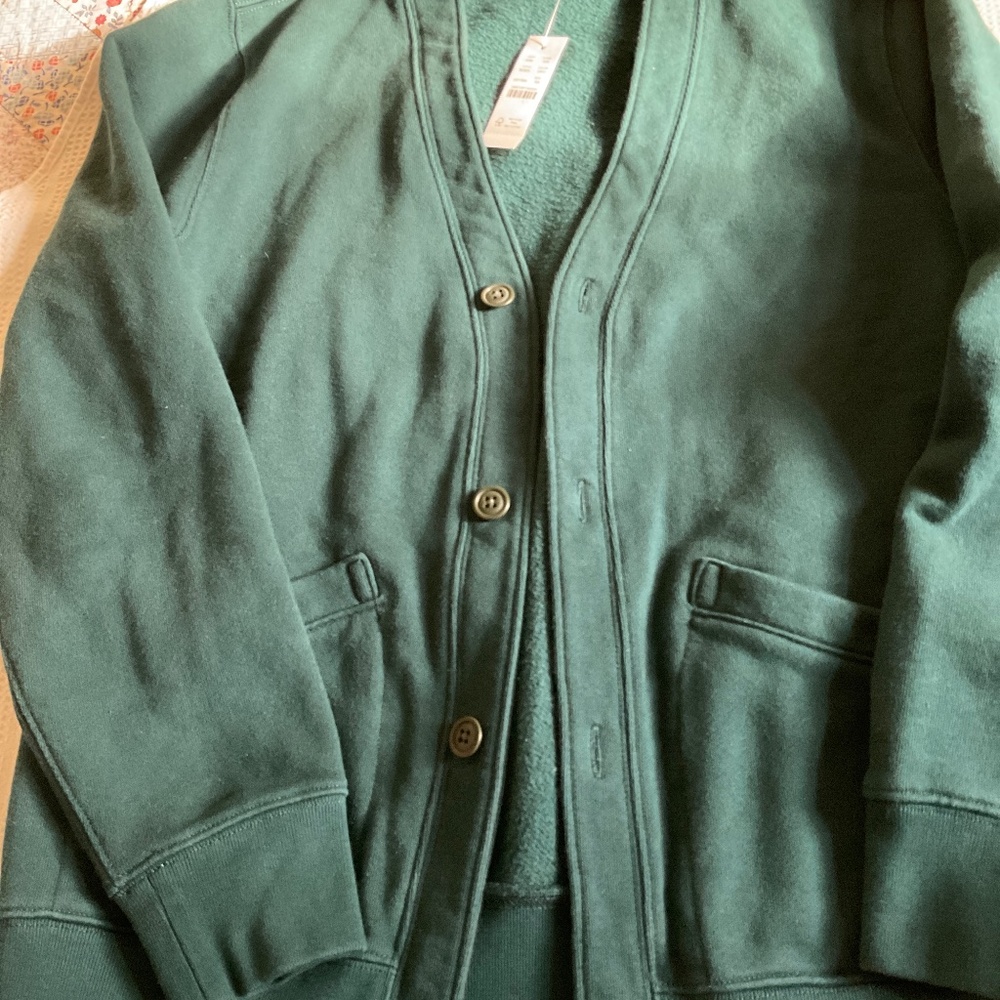 JCREW Men’s Fleece Cardigan in XS